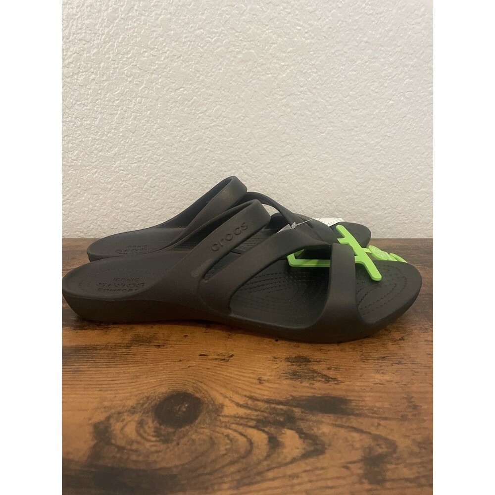 Crocs Kadee II Flip Thong Sandals for Ladies - Black - 10M